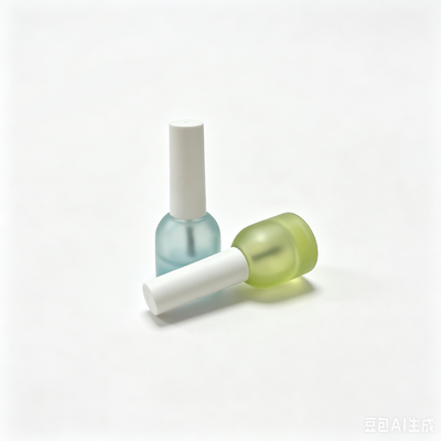 Botalhas de solução de esmalte de vidro fosco com logotipo de tampa de parafuso Impressão de 5ml Embalagem de escova de limpeza de prop