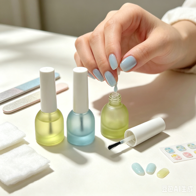 Botalhas de solução de esmalte de vidro fosco com logotipo de tampa de parafuso Impressão de 5ml Embalagem de escova de limpeza de prop