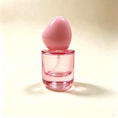 30 ml de frasco de vidro de fundação de luxo espesso fundo redondo ombro plano tampa de forma especial fundação líquida recipiente de vidro