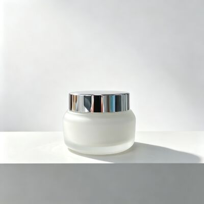 15ml 30ml 50ml Round Glass Cosmetic Cream Jar Empty Face Cream Pot Custom Color Logo Factory Wholesale for Skincare Packaging