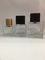 Garrafa de vidro transparente quadrada Skincare do pulverizador de perfume das garrafas de perfume e empacotamento da composição