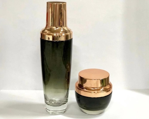 Creme Cosmético Personalizado 20g 120ml frasco de vidro cosmético com diferentes cores e decoração