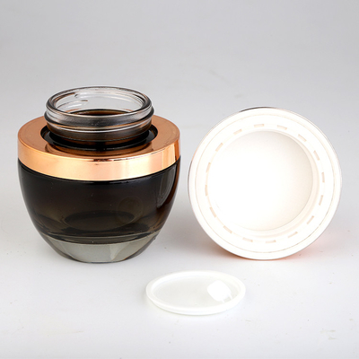 Creme Cosmético Personalizado 20g 120ml frasco de vidro cosmético com diferentes cores e decoração